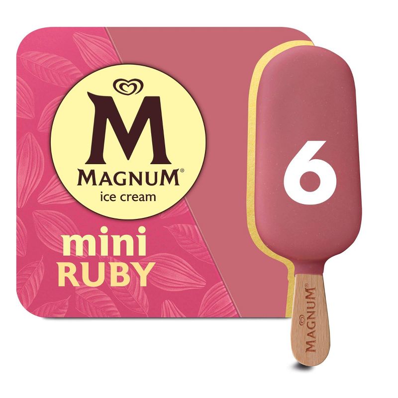 Magnum Mini Ruby Ice Cream Bars - 6ct/11.1oz
