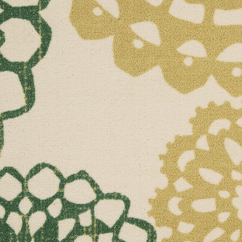 7'9"x10'10" Rectangle Indoor and Outdoor Area Rug Beige - Waverly