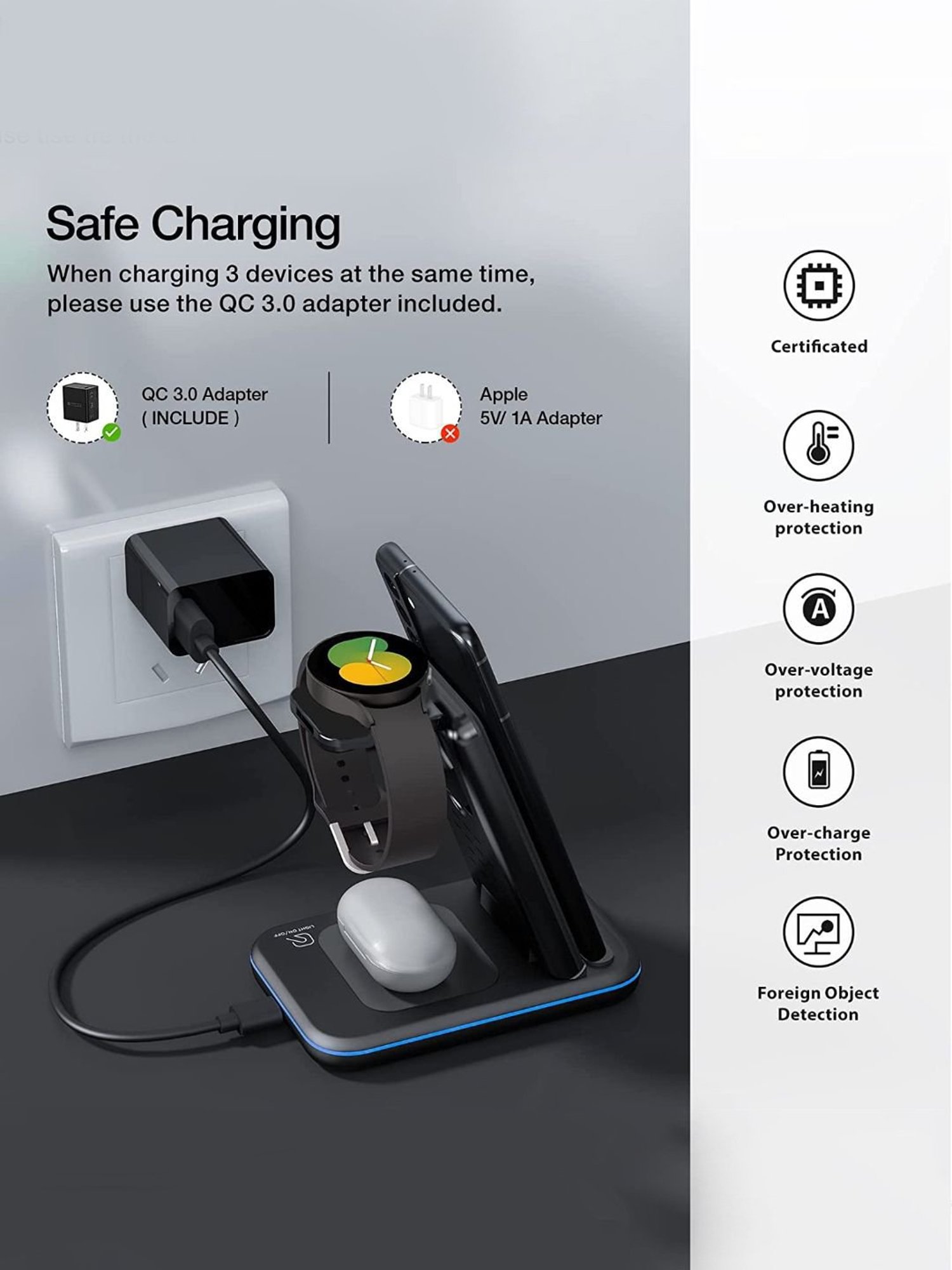 Stuffcool Nuevo PD20W Smallest Wall Charger for Latest iPhone 15,14,13,12 (Blue)