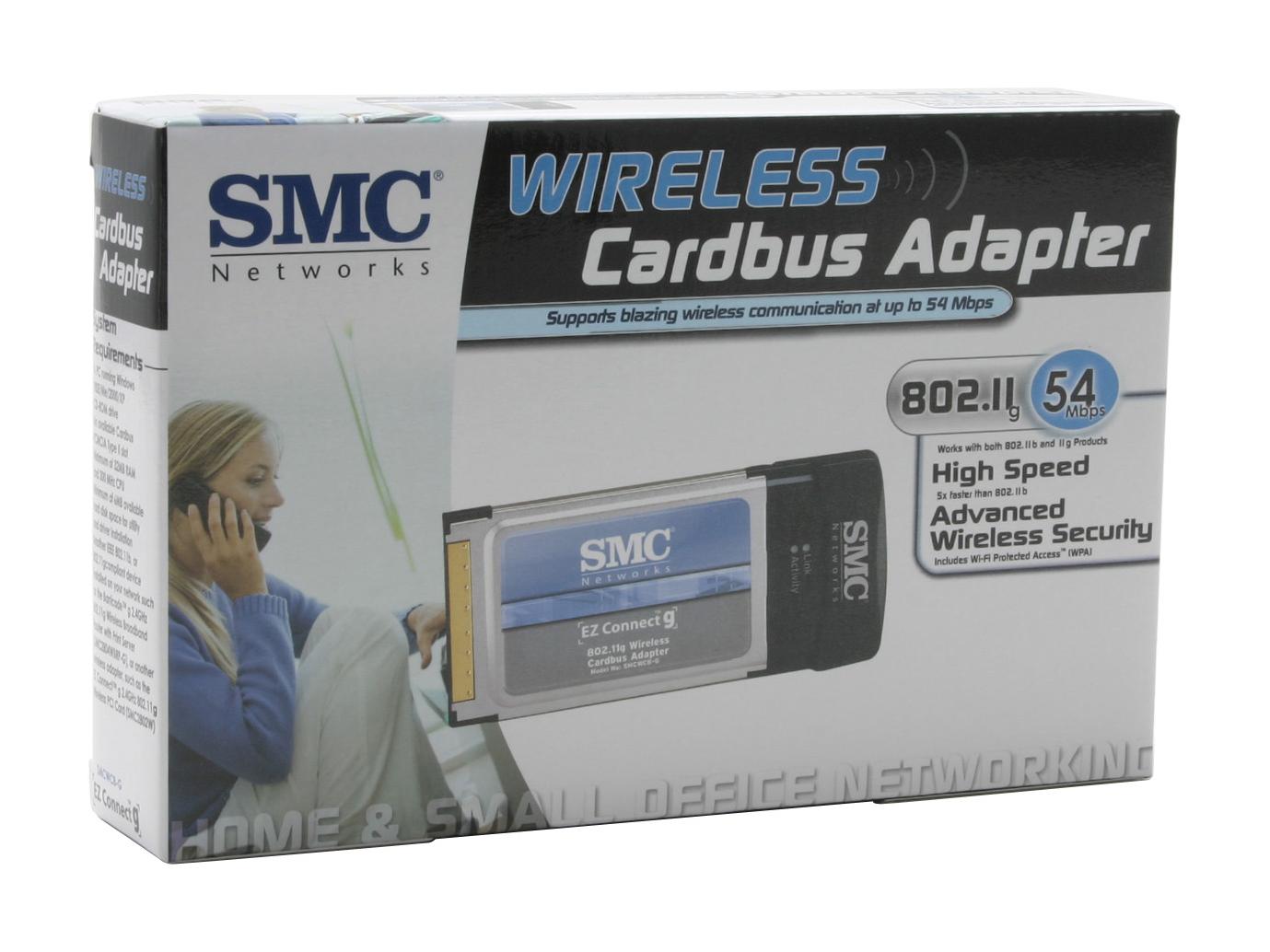SMC LG-ERICSSON SMCWCB-G Wireless Cardbus Adapter