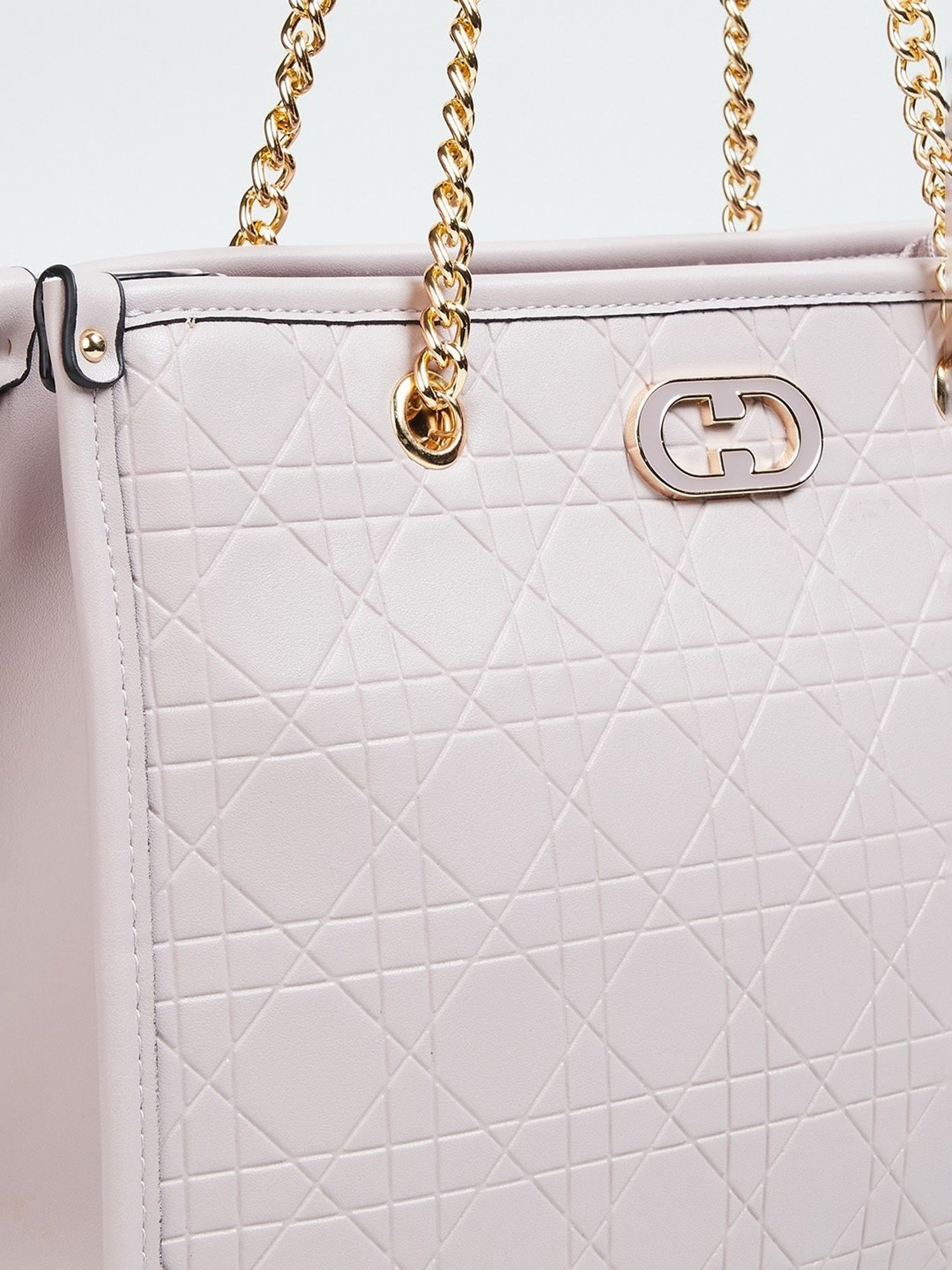 Code by Lifestyle Lilac Textured Tote Bag