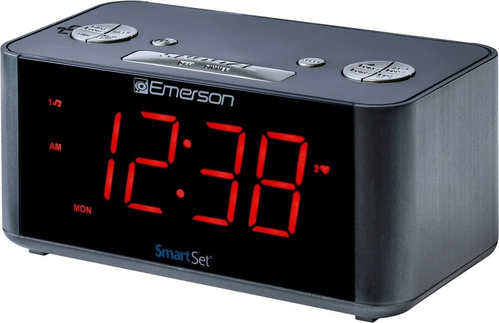 Emerson Smartset Er100201 Desktop Clock Radio