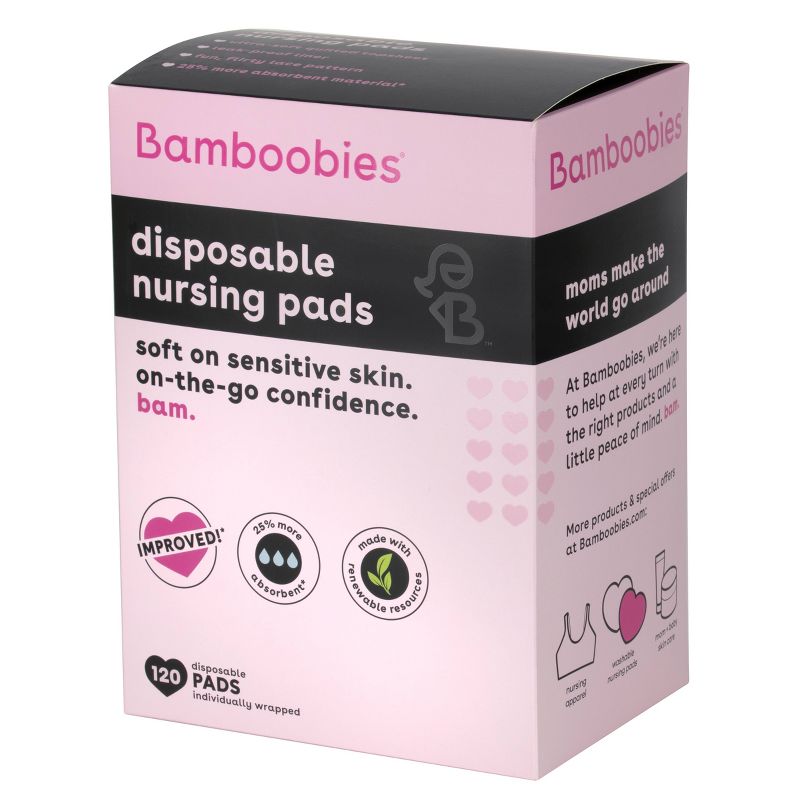 Bamboobies Disposable Nursing Pads - 120ct