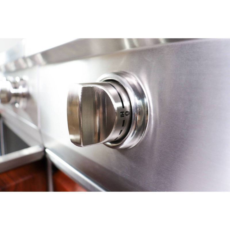 TYTUS 4-Burner Ash Stacked Stone Gas Grill Island TI-404-MGG-LP Slate