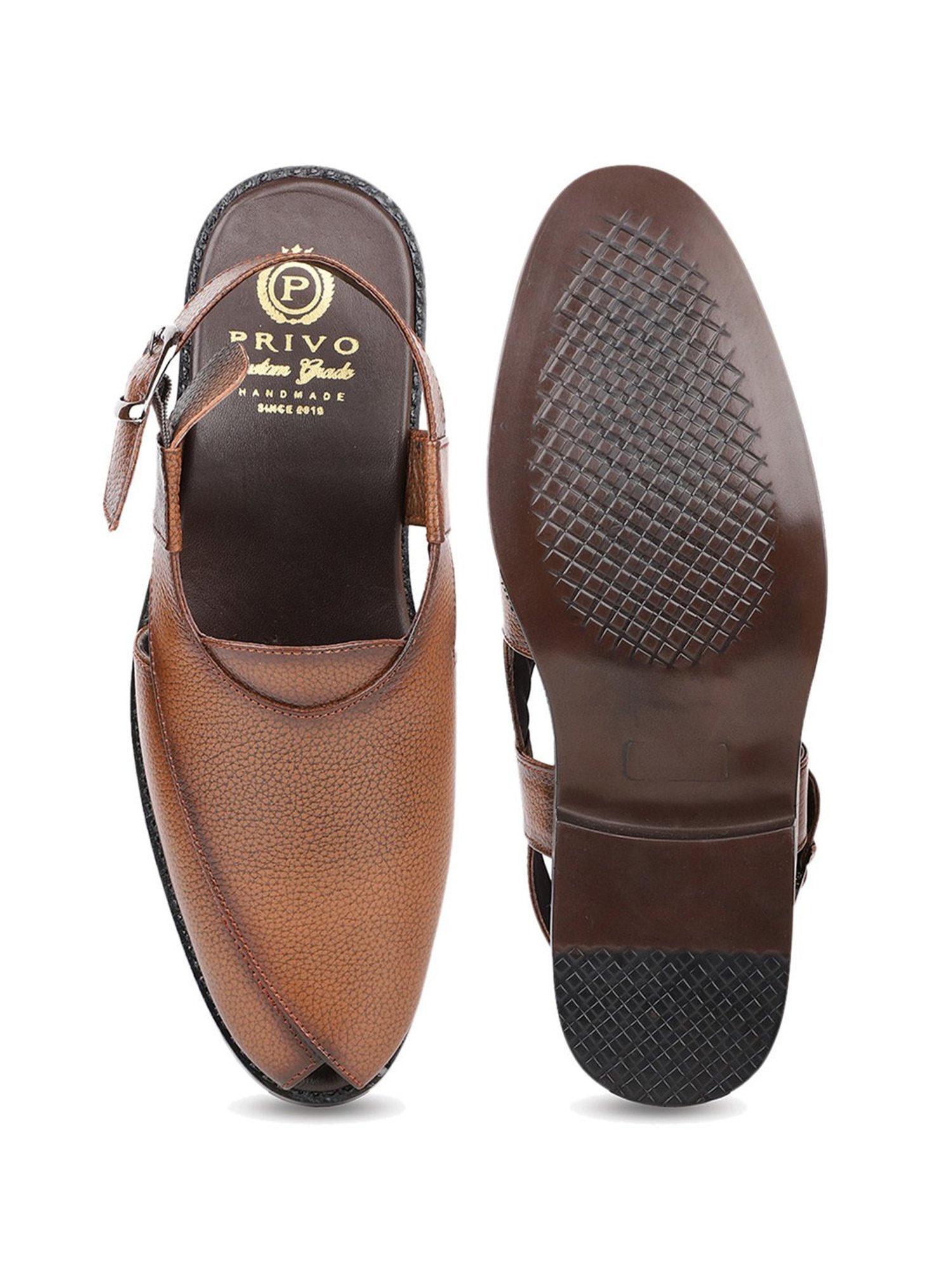 Privo by Inc.5 Men's Tan Back Strap Sandals
