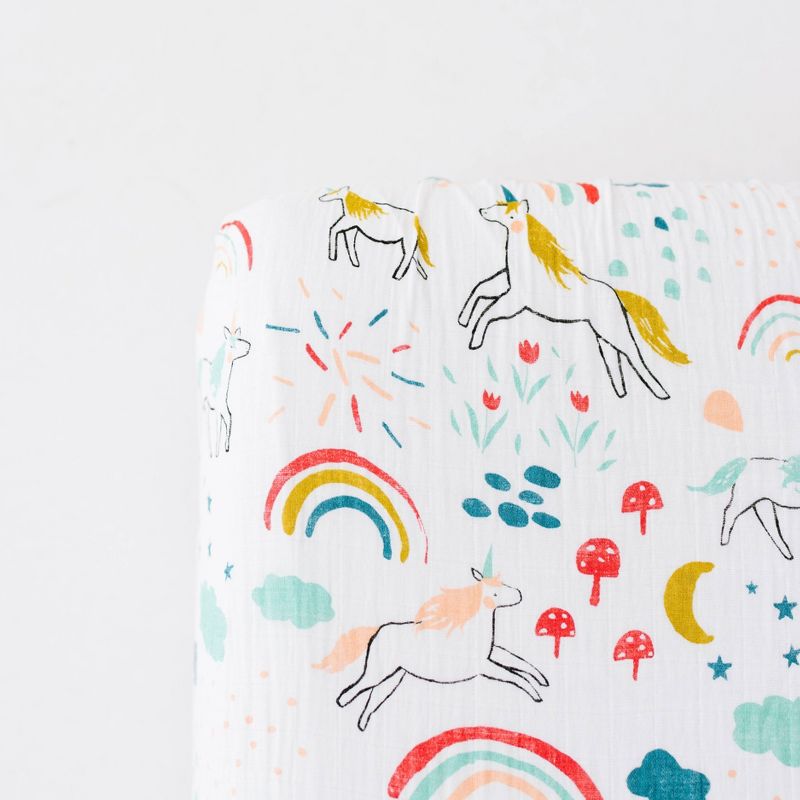 Clementine Kids Unicorn Land Crib Sheet