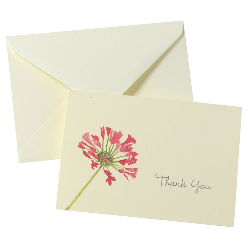 50ct Floral "Thank You" Card Pack