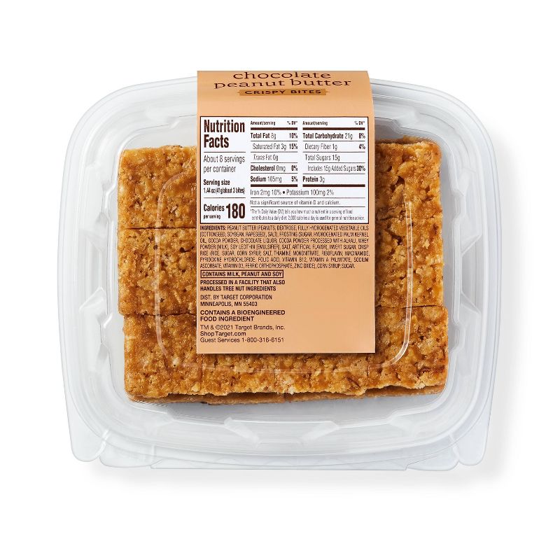 Chocolate Peanut Butter Crispy Bites - 11.52oz/24ct - Favorite Day™