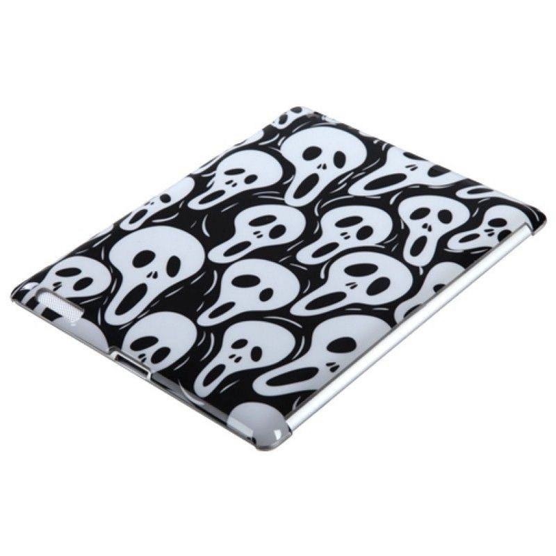 MYBAT For Apple iPad 2/3/4 Black White Screaming Ghosts Hard Plastic Case Cover