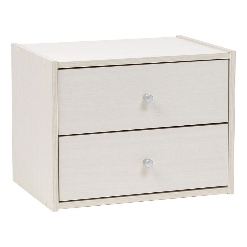 IRIS Tachi Series Modular Wood Stacking Storage Drawer Box Cabinet Cube, White