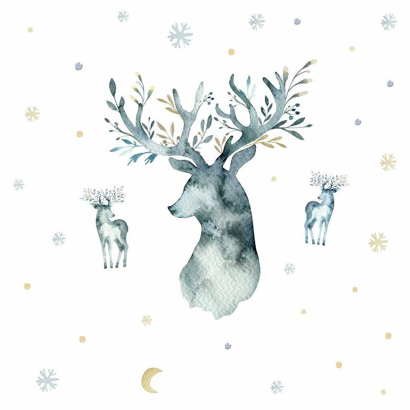 Winter Deer Peel and Stick Giant Wall Decal - RoomMates