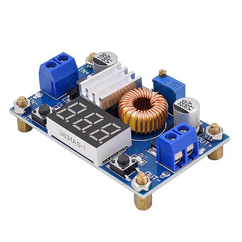 Pack] DC-DC 5A Buck Converter 4-38V to 1.5-36V Step Down Voltage Regulator High Power Module with LED Display