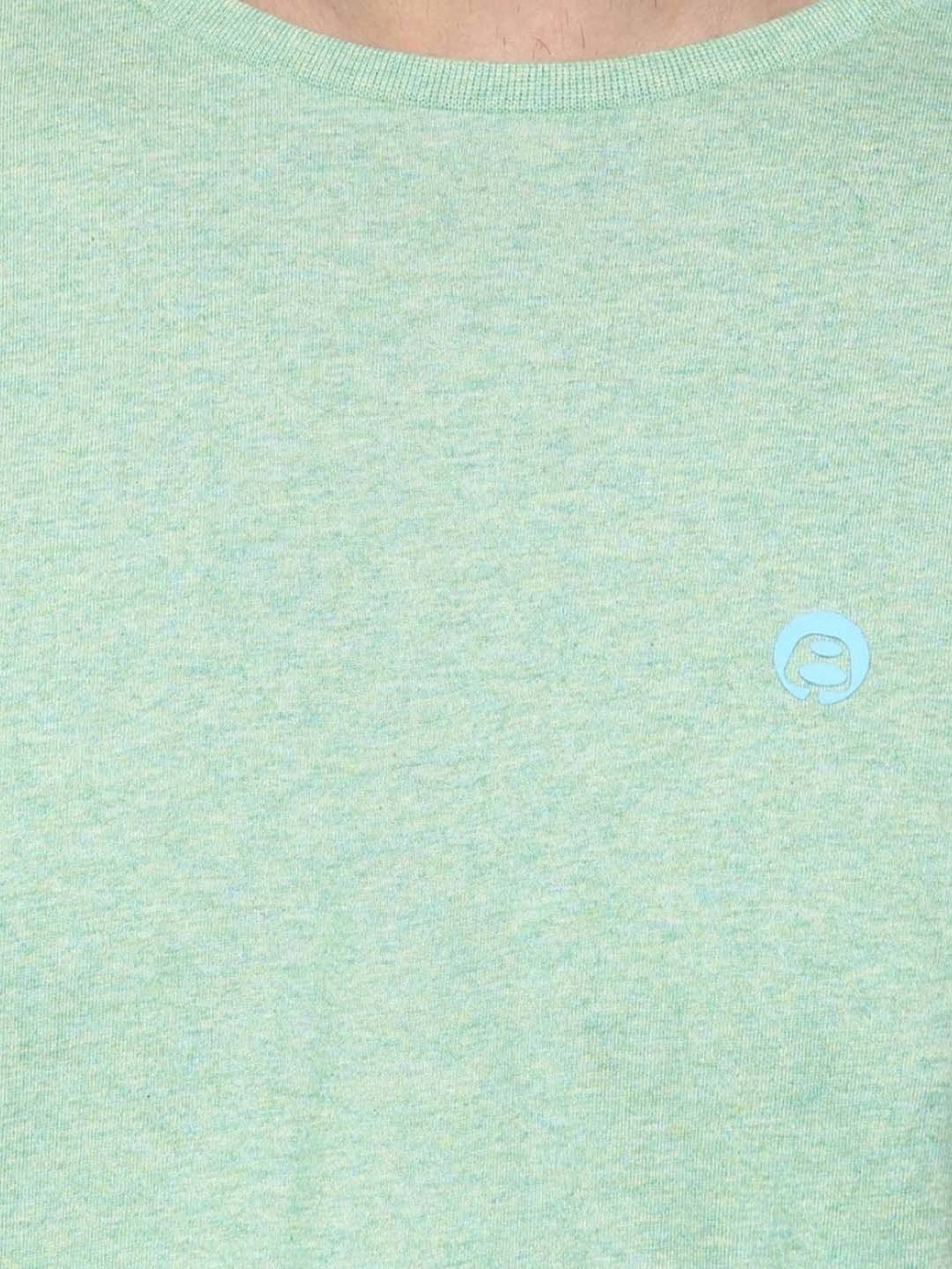 BOSSINI Green Cotton Regular Fit T-Shirt