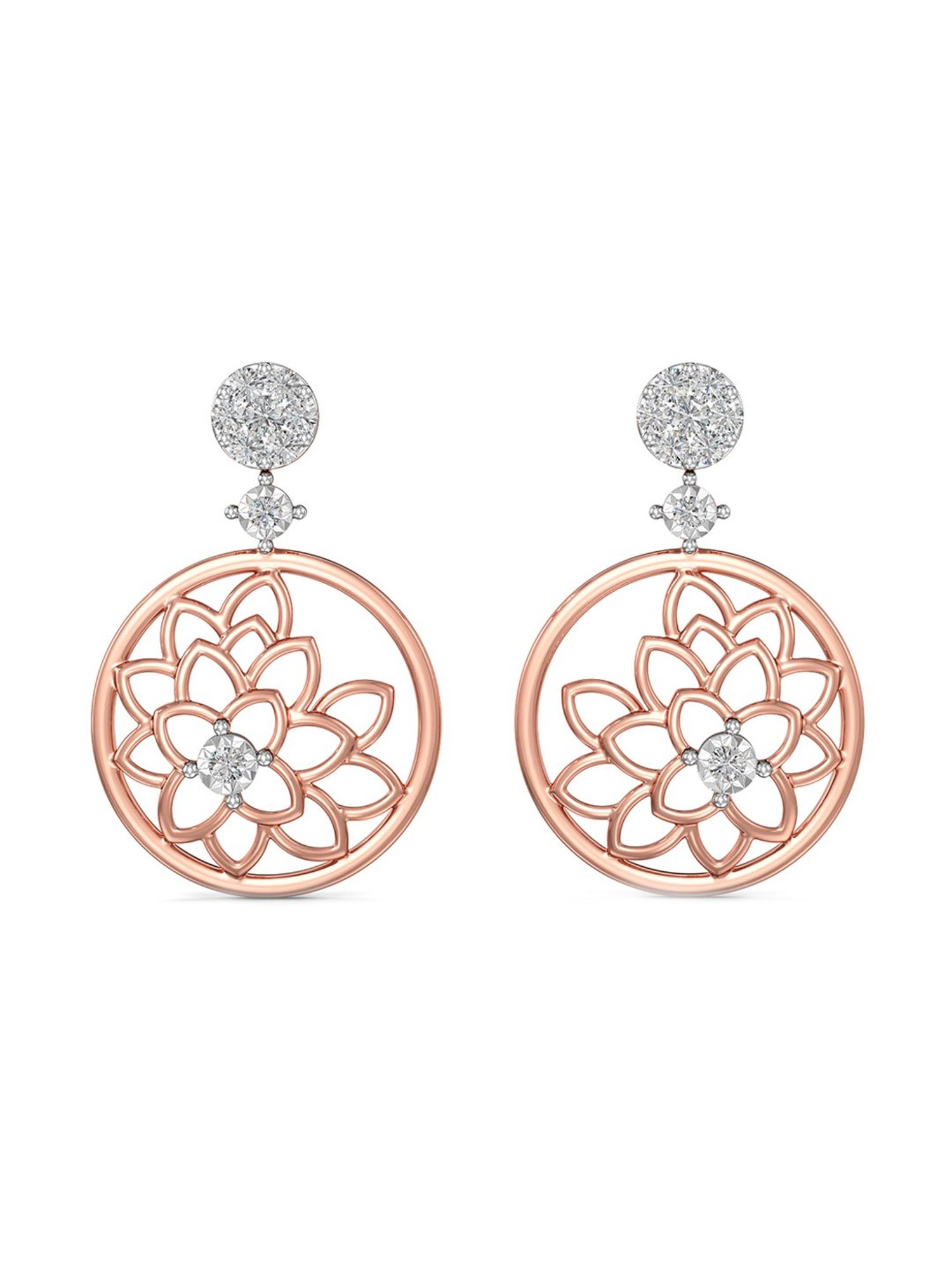 Joyalukkas 18 kt Gold & Diamond Drop Earrings