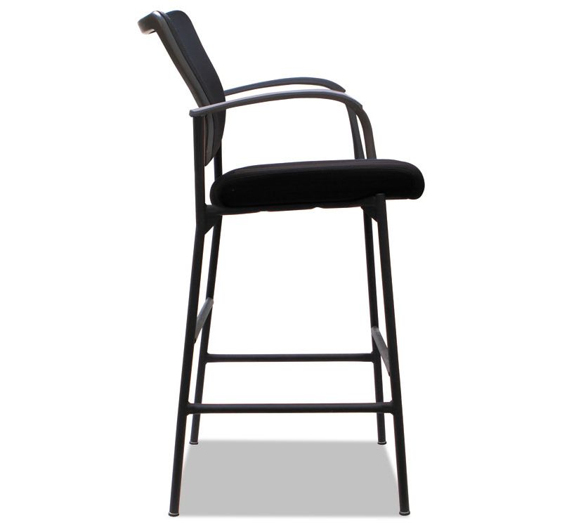 Alera&reg; Alera IV Series Guest Stool 19 5/8 x 19 1/4 x 19 1/4 275 lbs Black 2/CT IV4614A