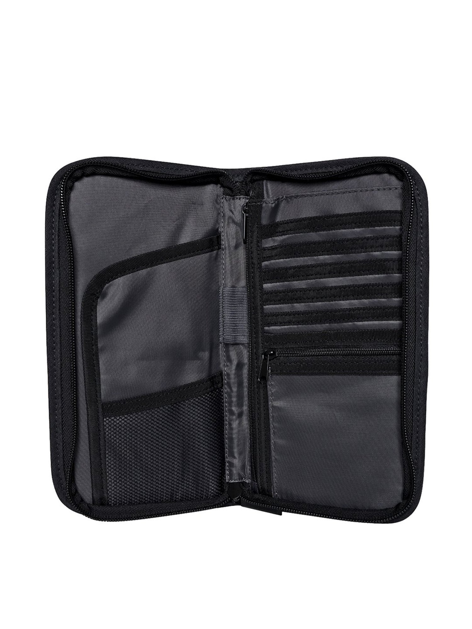 Esbeda Black Casual Nylon RFID Passport Wallet for Men