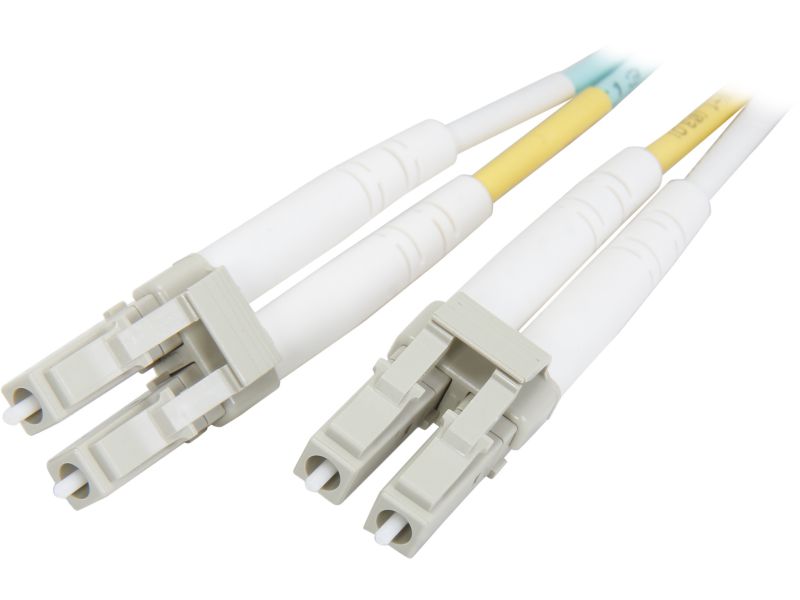 Fiber Optic Cable LC-LC 9/125 Duplex Single-Mode Fiber Cable Yellow 5 meters