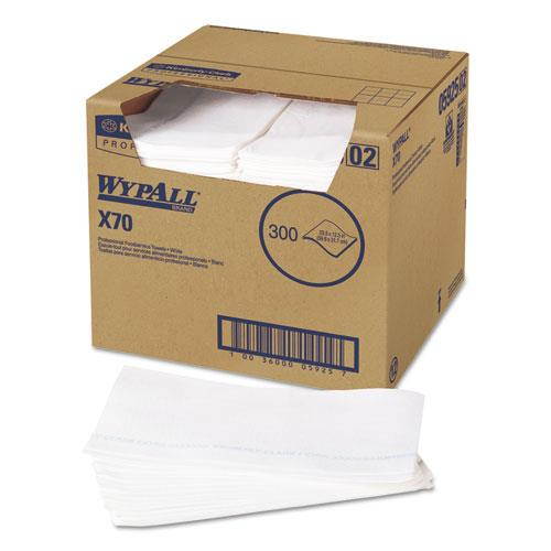 WypAll X70 Wipers Kimfresh Antimicrobial 12 1/2 x 23 1/2 White 300/Box 05925