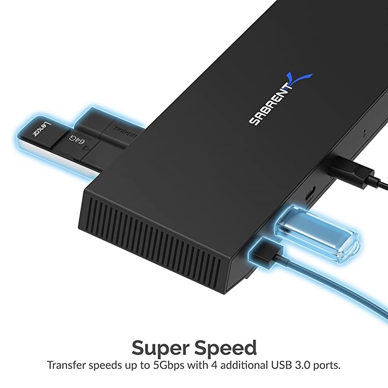 USB Type-C Dual 4K Universal Docking Station with USB C Power Delivery (DS-WSPD)