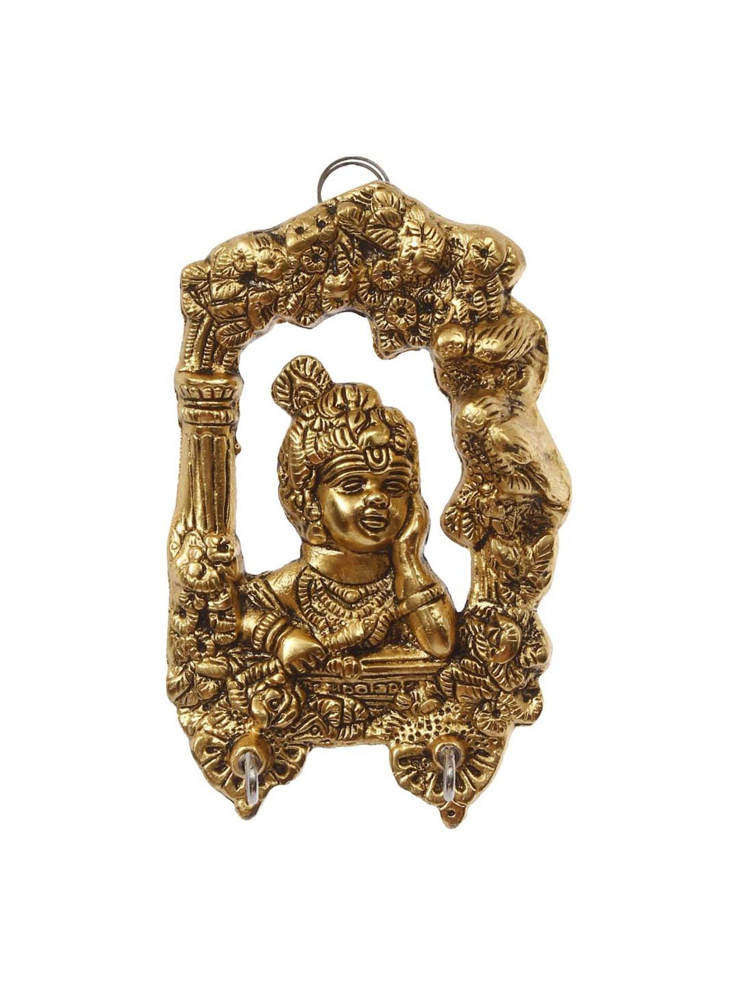 Gathari White & Orange Ceramic Desk Planter