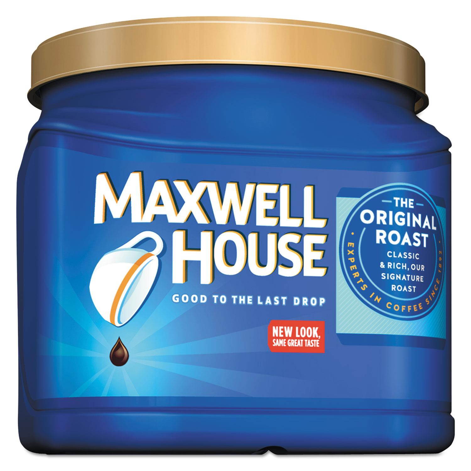 Maxwell House Coffee Ground Original Roast 30.6 oz Canister 04648CT