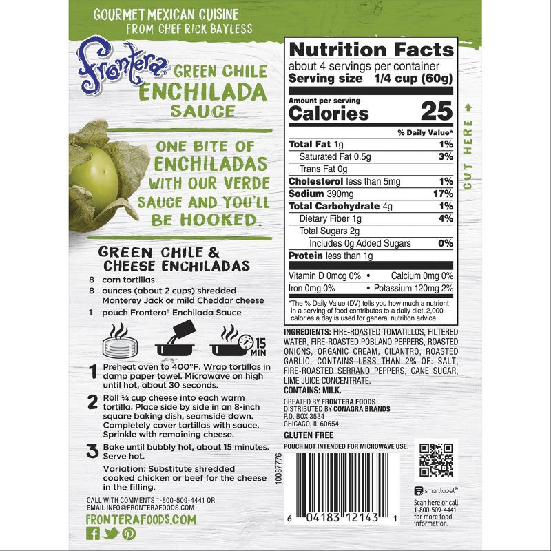 Frontera Green Chile Enchilada Sauce 8oz