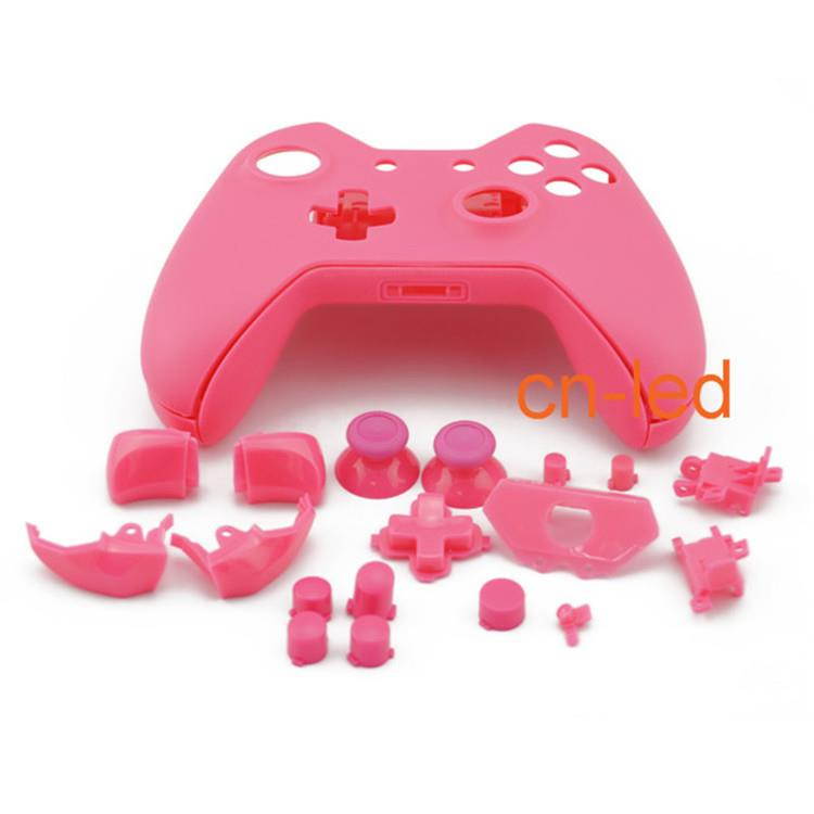 Matte Pink Full Shell Case Cover Replacement Kit for Xbox One Wireless Controller mod kit
