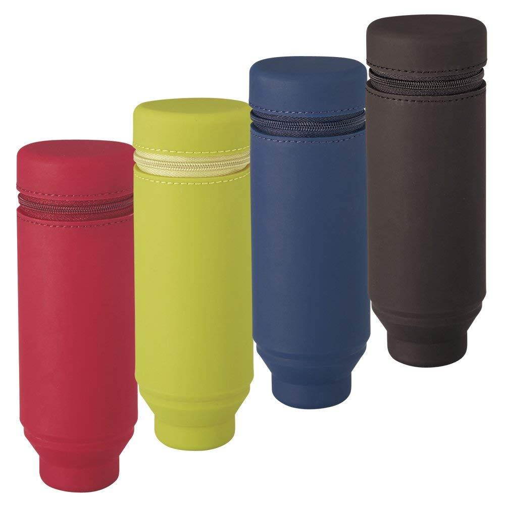 Lihit Lab., Inc. stand pen case smart fit Akutakuto navy A7692-11