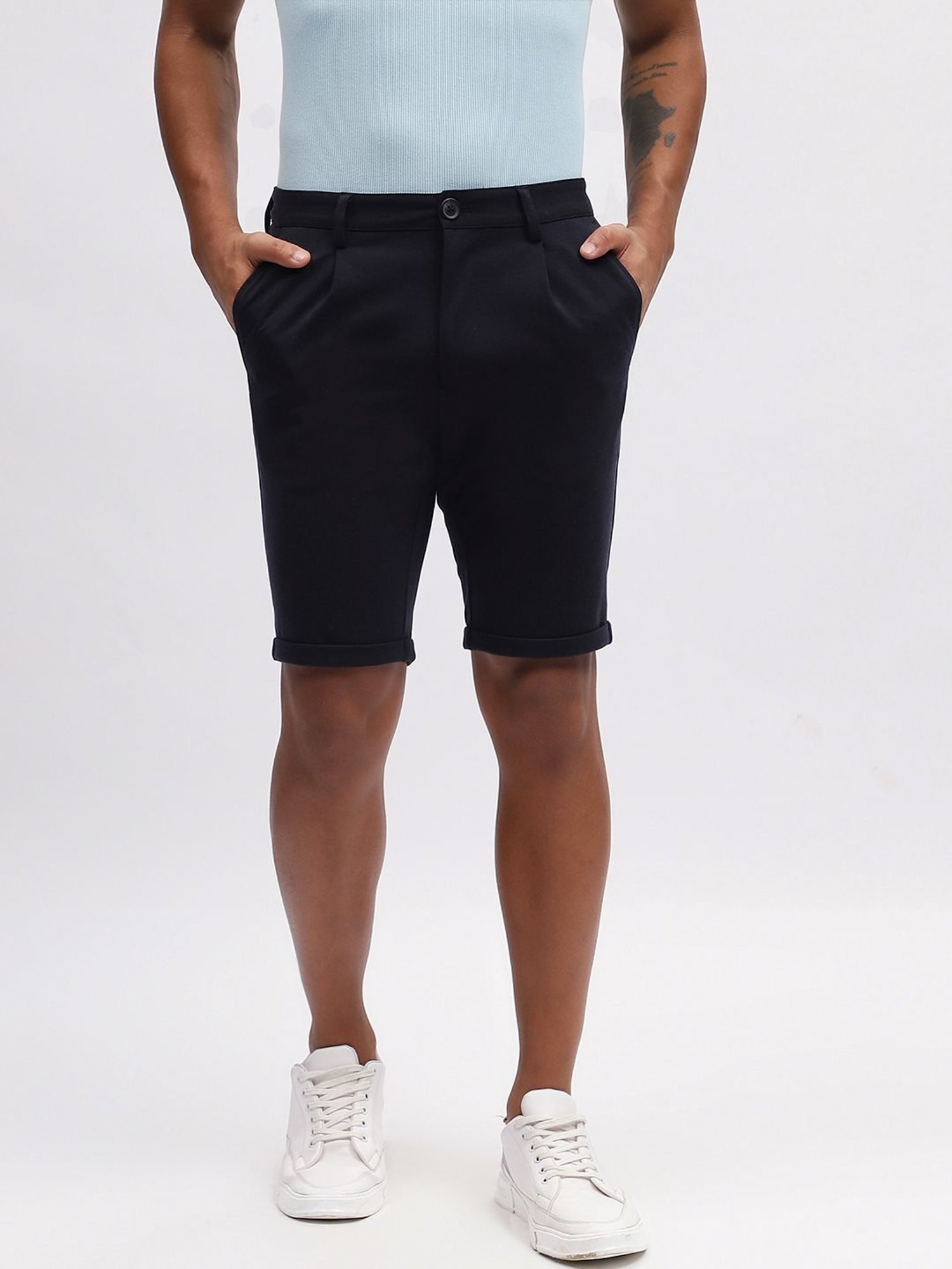 Lindbergh Blue Regular Fit Shorts