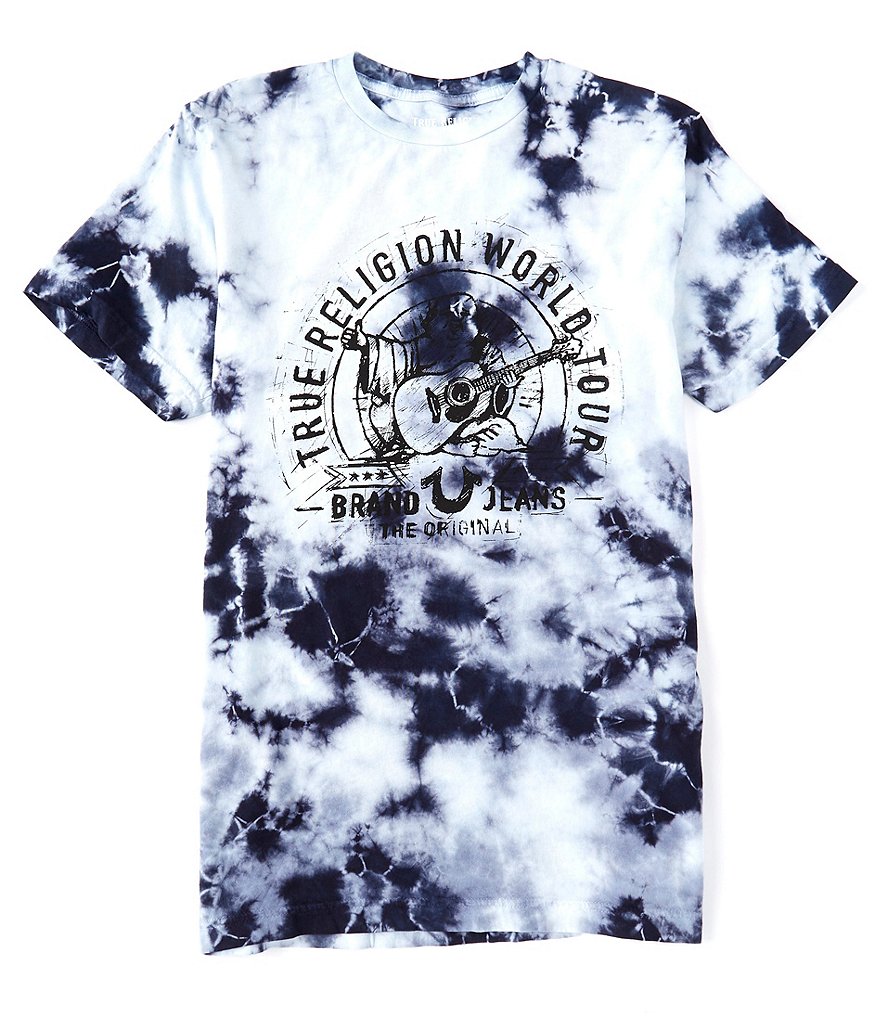 True Religion Tie-Dye Buddha Crew Short-Sleeve T-Shirt