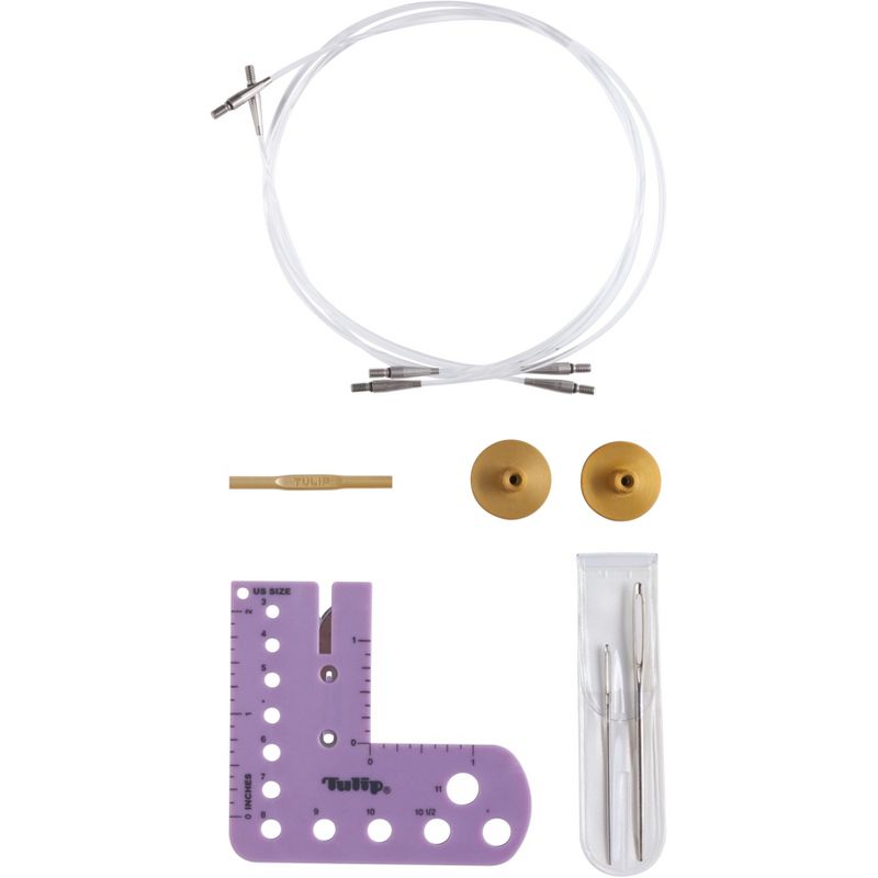 Tulip Carry T Interchangeable Bamboo Tunisian Hook Set-W/Case