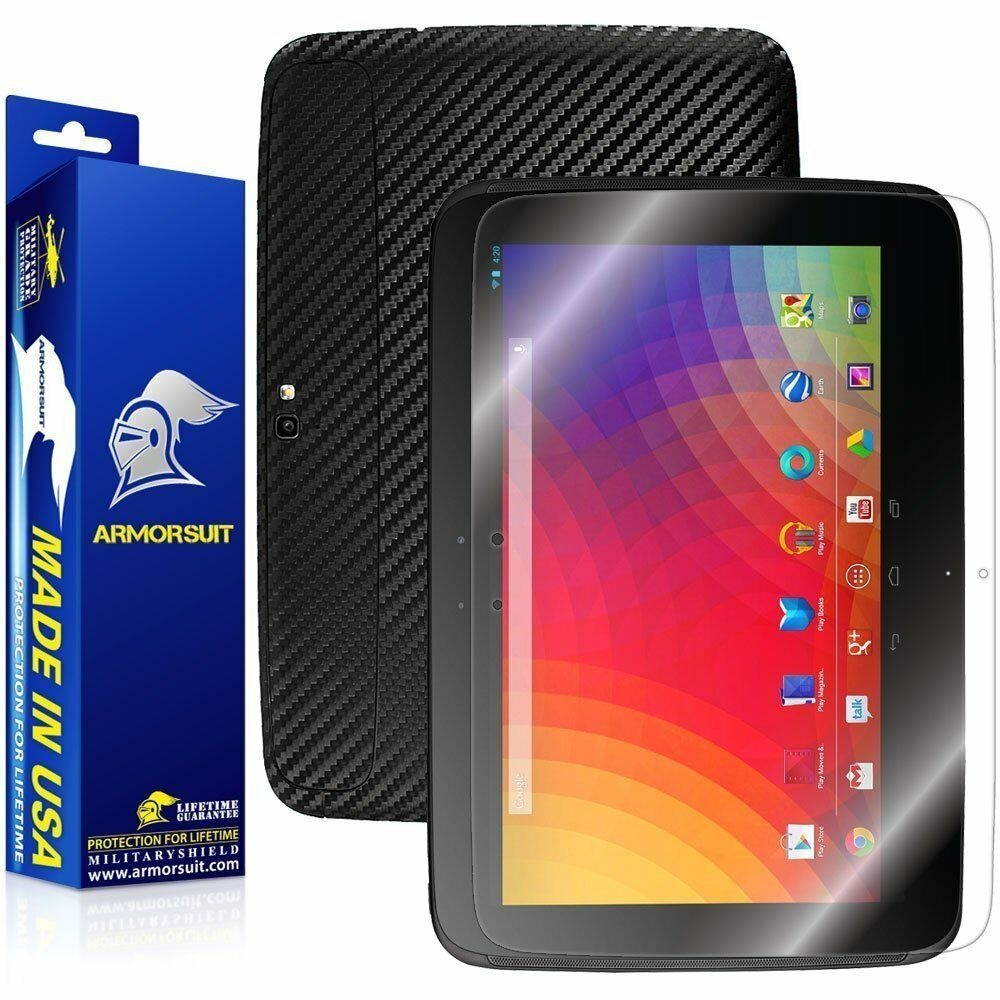 ArmorSuit MilitaryShield Google Nexus 10 Tablet Screen Protector + Black Carbon
