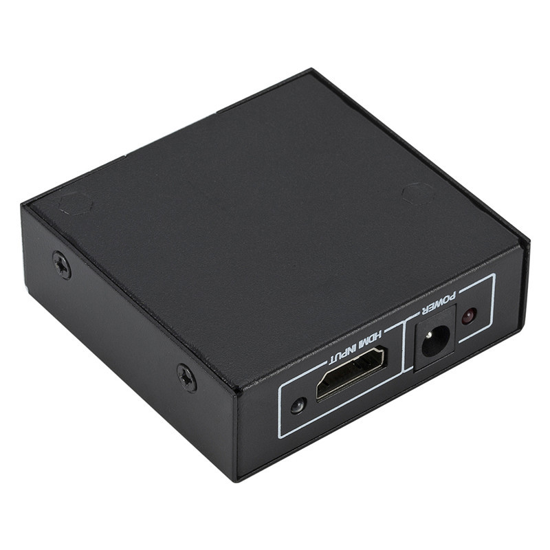1080P HDMI Splitter Full HD Video HDMI Switch HDMI Amplifier 1 Into 2 Out (1 Source onto Dual Displays) With Power Adapter 1 to 2 Monitor