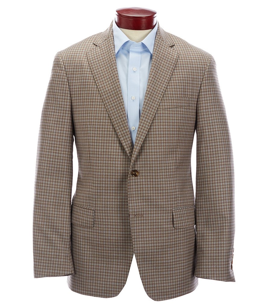 Hart Schaffner Marx Modern Fit Brown Fancy Wool Sportcoat