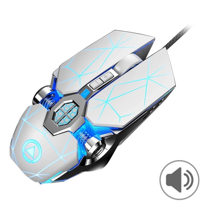 Wired 3200 DPI LED Backlight Ergonomic Mechanical Game Mouse for Computer Laptop