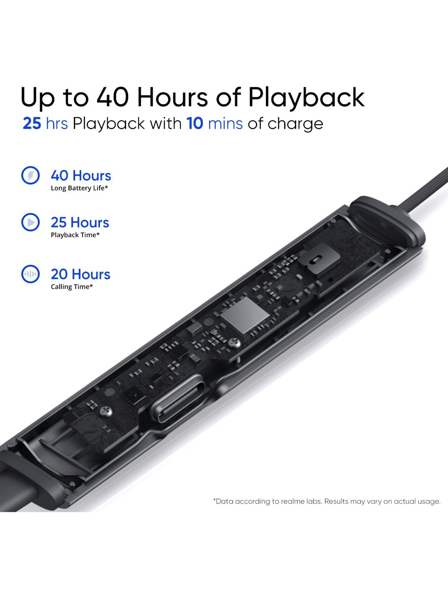 realme Buds Wireless 3 In Ear BT Neckband with 30dB ANC & upto 40Hrs Playback (Bass Yellow)