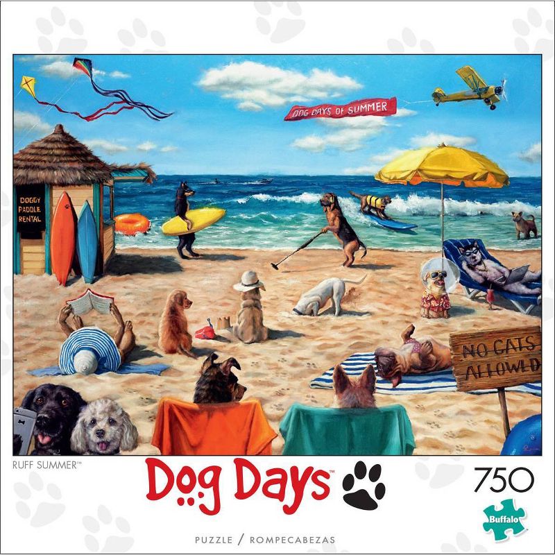 Buffalo Games Dog's Days: Ruff Summer Jigsaw Puzzle - 750pc