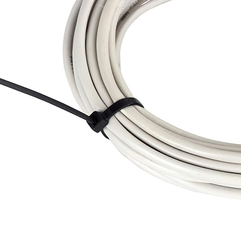 Zip Ties Nylon Self Locking Wire Tie 4 inch 200 Pieces White