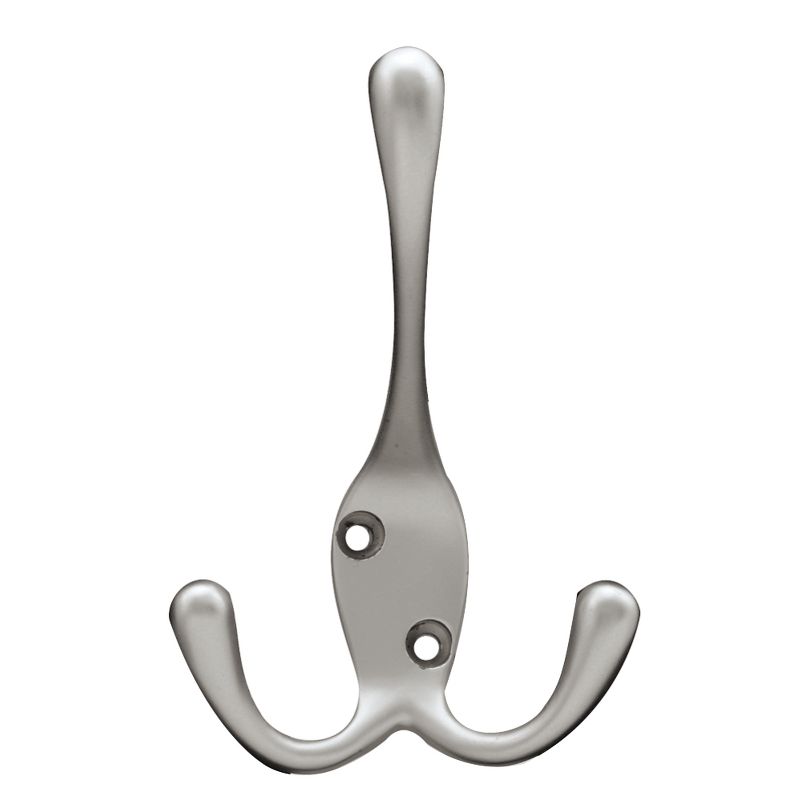 Franklin Brass 5pk Light Duty Tri-Decorative Hooks Nickel