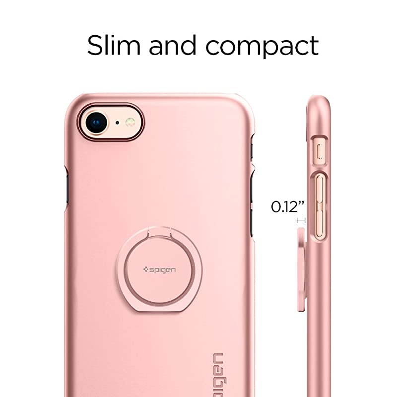 Style Ring 360 Cell Phone RingPhone GripStandHolder for All Phones and Tablets Compatible with Magnetic Car Mount Rose Gold