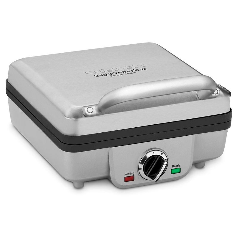 Cuisinart Breakfast Central 4-Slice Belgian Waffle Maker with Pancake Plates  - Stainless Steel - WAF-300P1