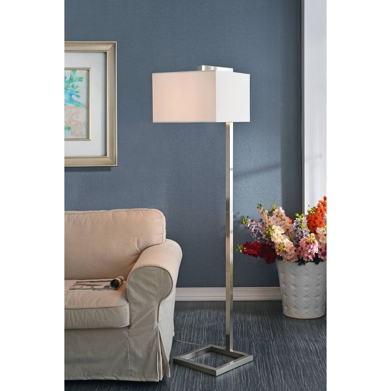 Kenroy Home Floor Lamp  - Brushed Steel