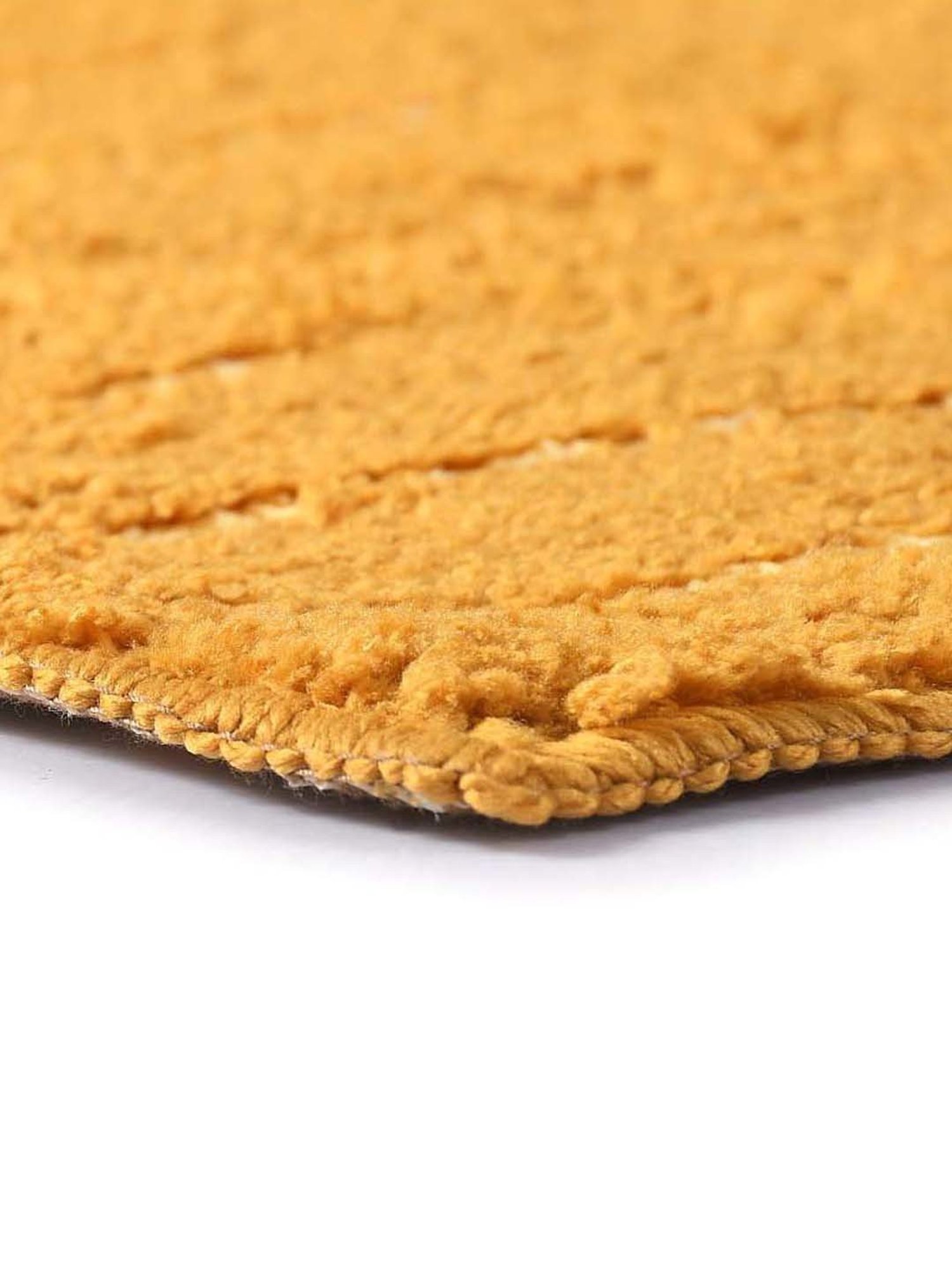 Saral Home Mustard Microfibre Small Antiskid & Washable Power Runner