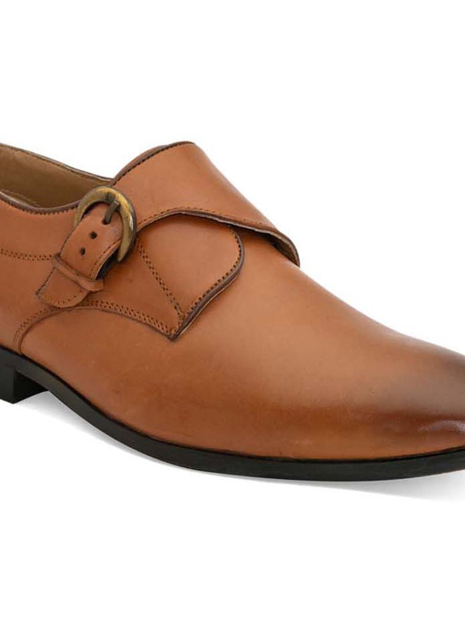 San Frissco Men's Tan Monk Shoes