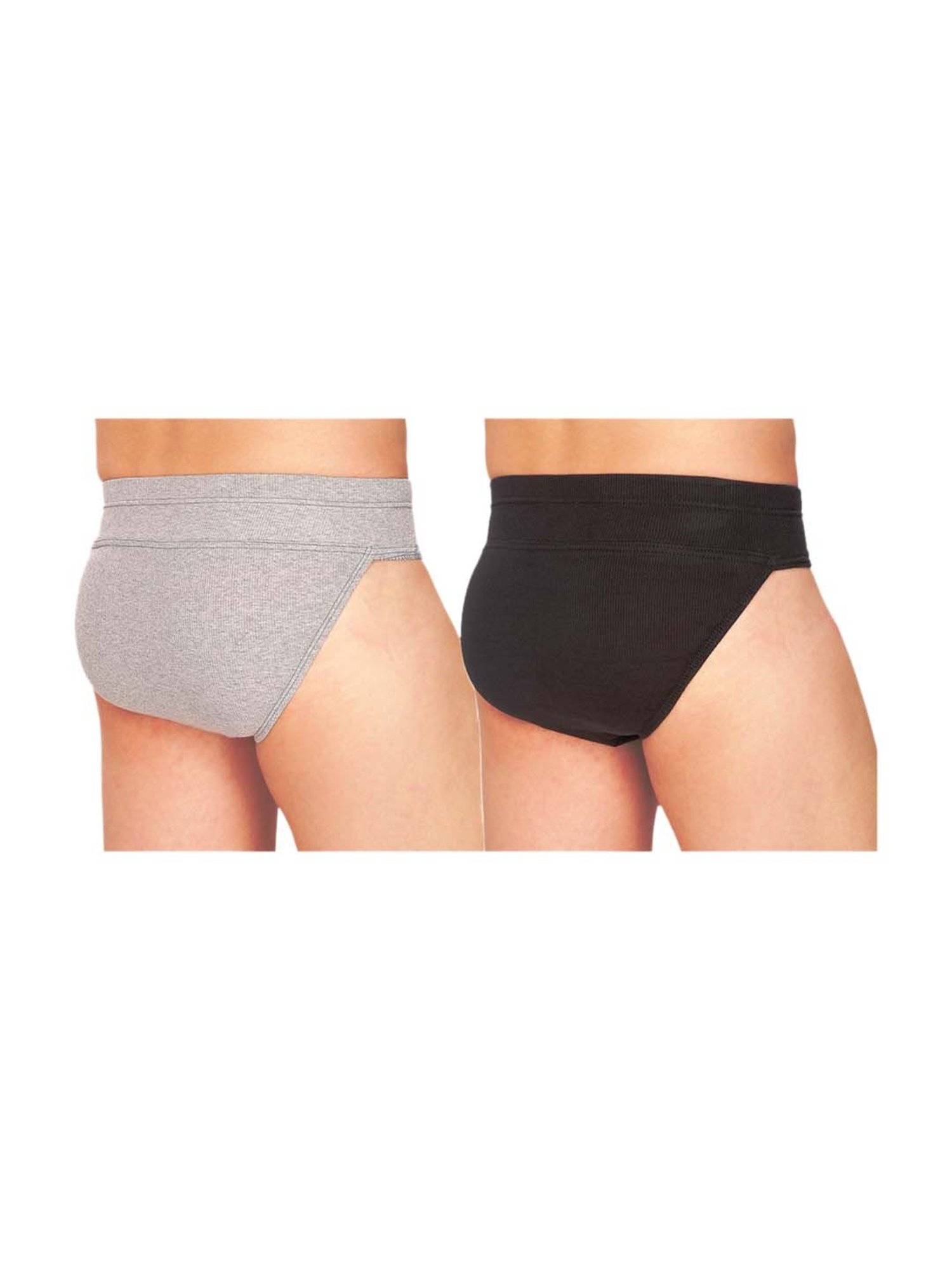 SportSoul Grey & Black Cotton Gym & Athletic Supporter (M x 2)