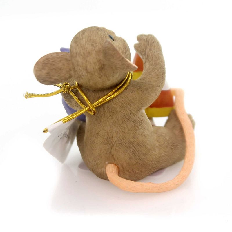 Charming Tails Trick Or Tree? Candy Corn Mouse  -  Decorative Figurines