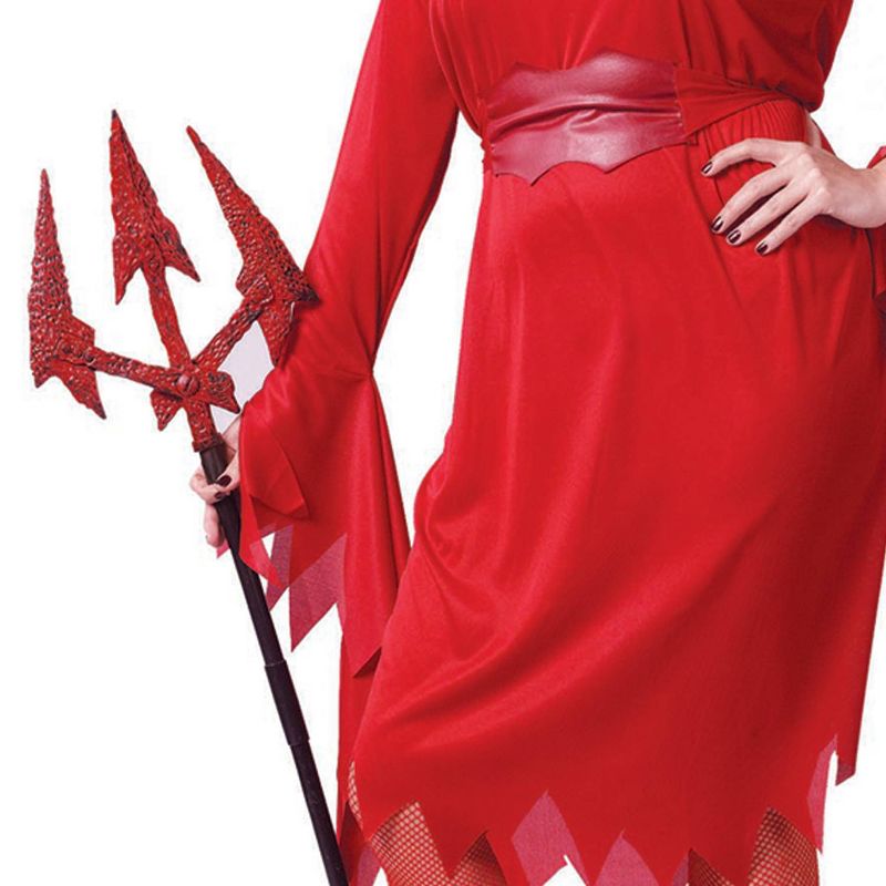 Adult Plus Size Delightful Devil Halloween Costume Red 2X