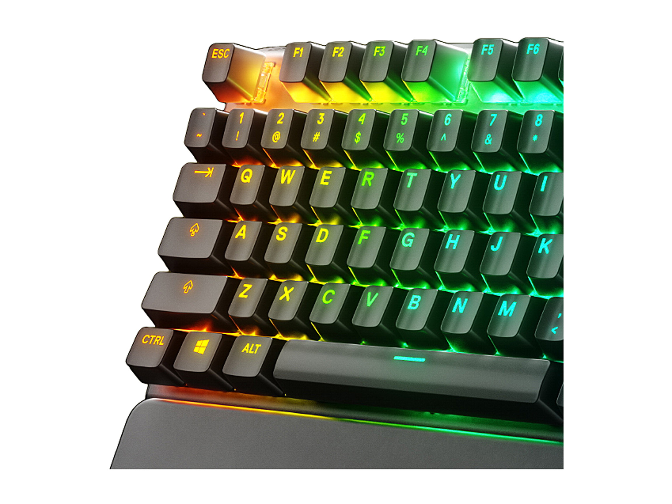 SteelSeries Apex 7 TKL Compact Mechanical Gaming Keyboard - OLED Smart Display - USB Passthrough and Media Controls - Linear and Quiet - RGB Backlit