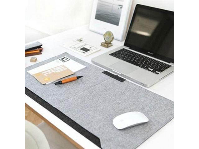 Jansicotek Professional Felt Mouse Pad 2 Layers XL Size 600x300MM Office Desk Mat Fashion Durable Computer Desk Mat Modern Table Felt with Pen Holder for Home Office Use