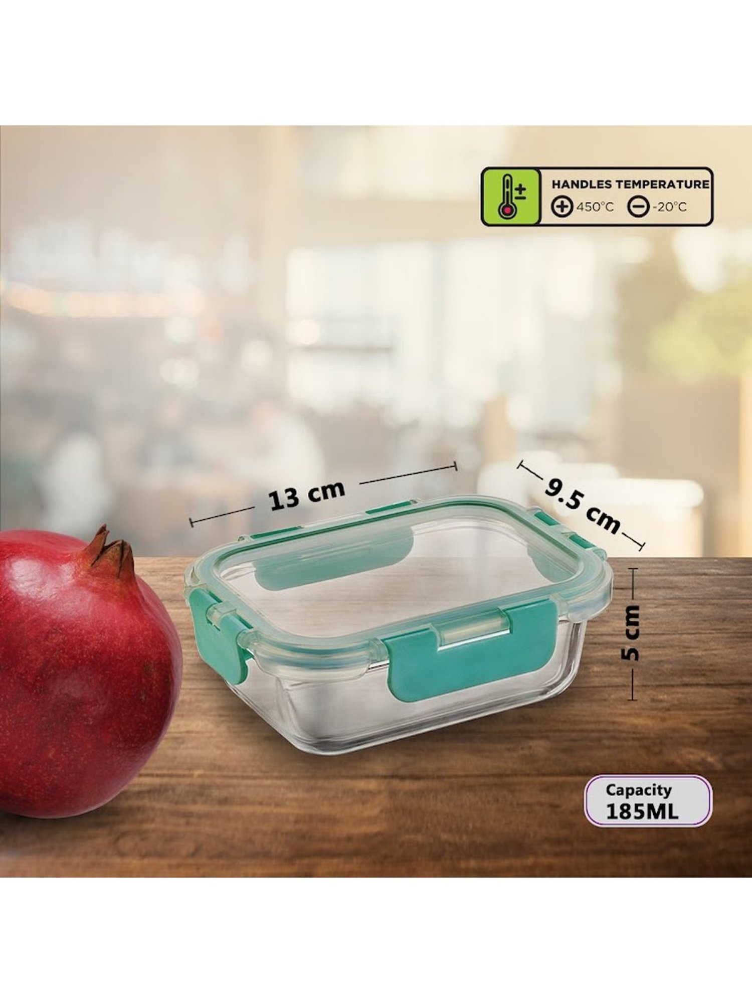 Borosilicate Glass Containers with Lids Microwave Safe Container for Glass Food Storage Containers